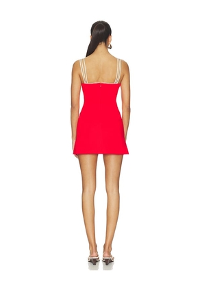 Amanda Uprichard Scout Romper in Red. Size XS. Also in L, M, S, XL.