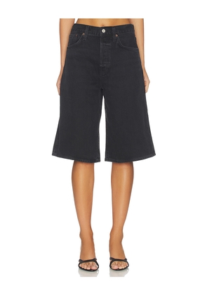 AGOLDE Ramona Short in Black. Size 23. Also in 24, 25, 26, 27, 28, 29, 32, 33, 34.