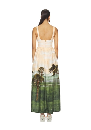 Agua by Agua Bendita Jaspe Paraiso Dress in Peach. Size XS. Also in S, M, L, XL.