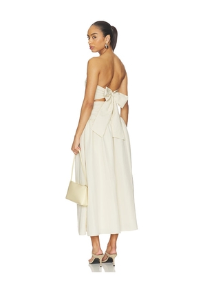 ALL THE WAYS Valery Strapless Maxi Dress in Ivory. Size XXS. Also in L, M, S, XL, XS.