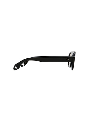 Elisa Johnson Jane Mini Sunglasses in Black.