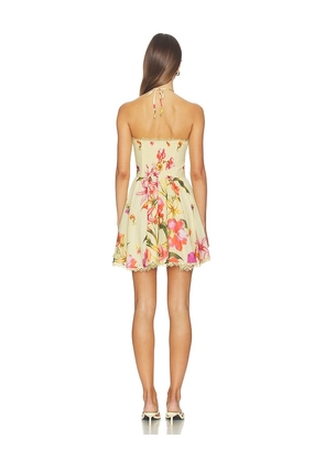 Charo Ruiz Ibiza Dahlia Short Dress in Yellow. Size S. Also in M, XL.