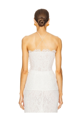 Helsa The Forever Audrey Lace Camisole in White. Size L. Also in S.