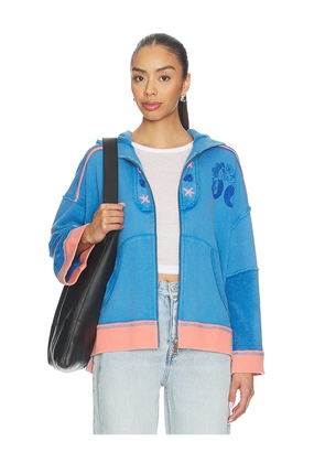 Free People x We The Free Seashell Cardi in Blue. Size XS. Also in S, M, L.