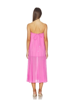 Free People x free-est Sabeen Tube Midi Dress in Pink. Size XS. Also in S, L, XL.