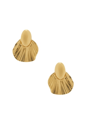 Galley Los Angeles Olivia Earrings in Metallic Gold.
