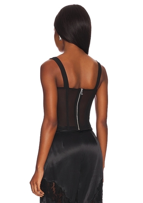 Miaou Deville Top in Black. Size M. Also in L, XL/1X.