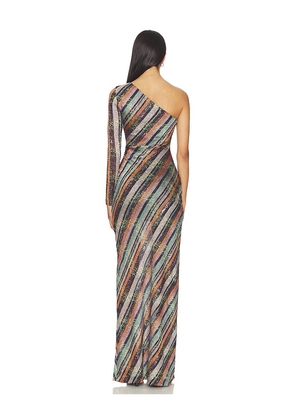 Missoni Long Dress in Blue,Black. Size 36/0. Also in 38/2, 40/4.
