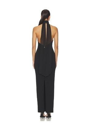 Nookie Martini Halter Gown in Black. Size XS. Also in M, S, XL.