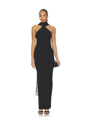 Nookie Martini High Neck Gown in Black. Size XS. Also in S, M, L.