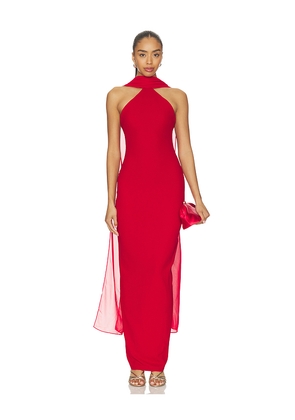Nookie Martini High Neck Gown in Red. Size XS. Also in S, M, L, XL.