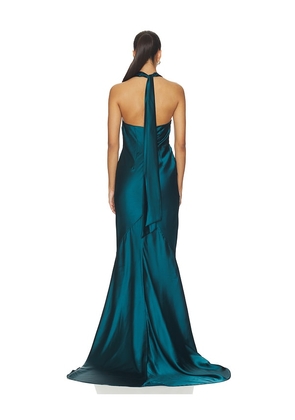 Nookie Scarlet Plunge Gown in Teal. Size XS. Also in L, M, S.