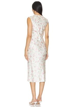 Tularosa Tina Midi Dress in Ivory. Size XXS. Also in XS, S, M, L, XL.