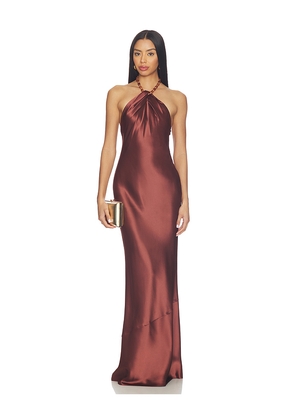 retrofete Anat Dress in Chocolate. Size XXS. Also in XS, S, M, L.
