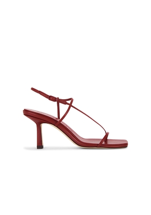 Studio Amelia Cross Front 70 Heel in Wine. Size 37. Also in 38, 39, 40.