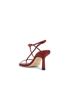 Studio Amelia Cross Front 70 Heel in Wine. Size 37. Also in 38, 39, 40.