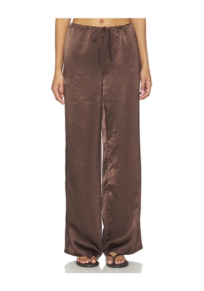 SNDYS x REVOLVE Dove Pant 2.0 in Chocolate. Size XXS. Also in XS, S, M, L, XL.