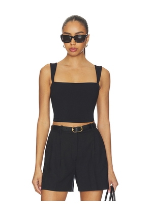 Susana Monaco Angle Strap Top in Black. Size XS. Also in S, M, L, XL.