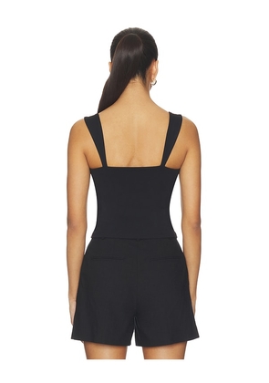 Susana Monaco Angle Strap Top in Black. Size XS. Also in L, M, S.