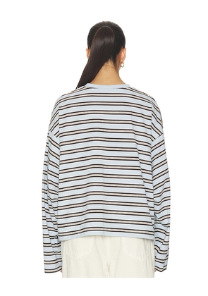 WeWoreWhat Boxy Oversized Crew Neck in Blue. Size S/M. Also in XXS/XS, L/XL.