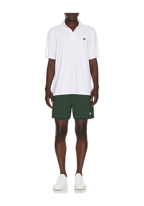 Wilson League Polo in White. Size S. Also in M, L, XL/1X.