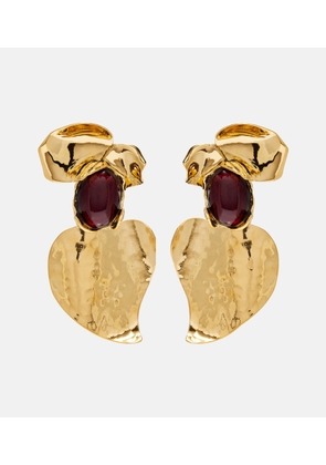 Saint Laurent Embellished clip-on earrings