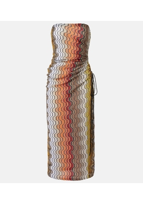 Missoni Wave lame beach dress