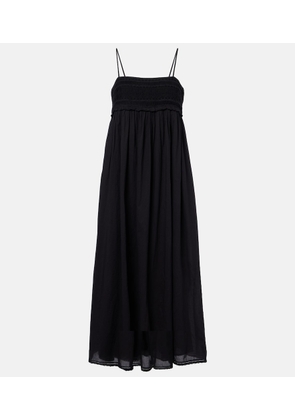 Posse Danielle lace-trimmed cotton midi dress