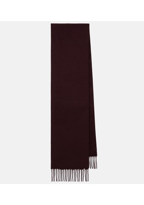 Max Mara Fringed wool scarf