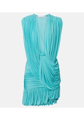 Christopher Esber Ripple draped jersey minidress