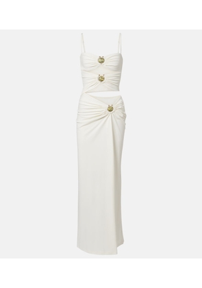 Christopher Esber Mineral Stone cutout jersey maxi dress