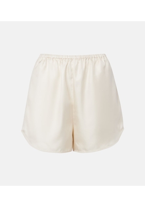Loulou de Saison Cabo silk satin shorts