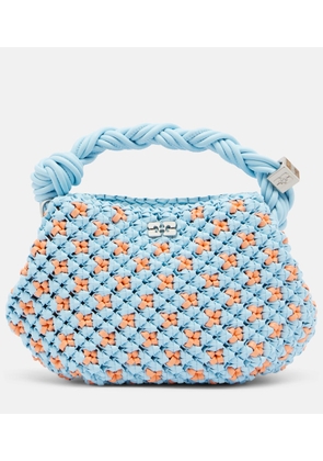 Ganni Bou Mini woven top-handle bag