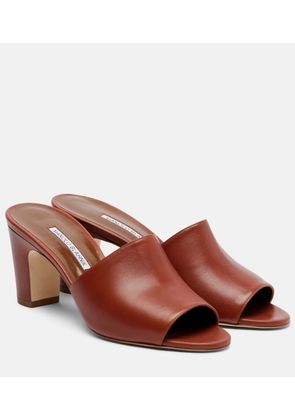 Manolo Blahnik Rapalla leather mules