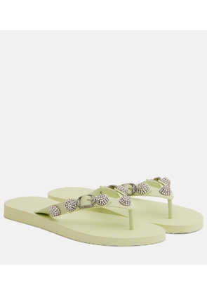 Balenciaga Cagole embellished thong sandals