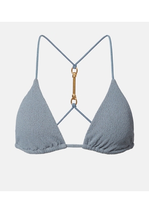 ViX Paula Hermanny Nika embellished triangle bikini top