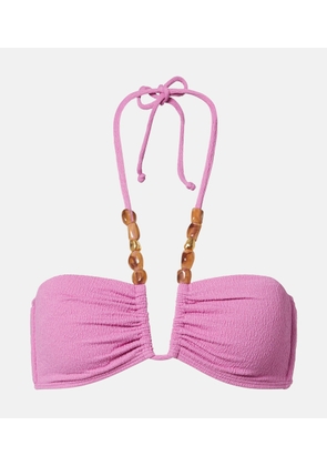ViX Paula Hermanny Kiana Carol beaded bikini top