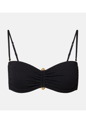 ViX Paula Hermanny Nika embellished bandeau bikini top