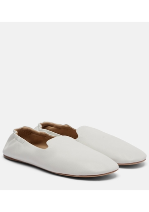 The Row Casa leather slippers