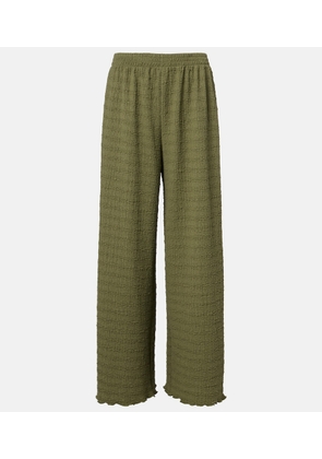 Jade Swim Amaya sheer wide-leg pants