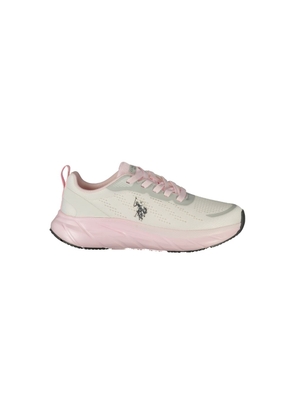 U.S. POLO ASSN. White Polyurethane Women's Sneaker - EU35/US5