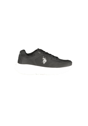 U.S. POLO ASSN. Black Polyurethane Women's Sneaker - EU35/US5