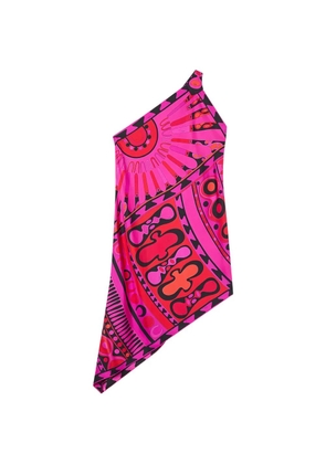 PUCCI Soleil-print one-shoulder dress - Pink
