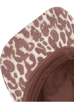 Joop! Anahi leopard-print logo-embroidered cap - Brown