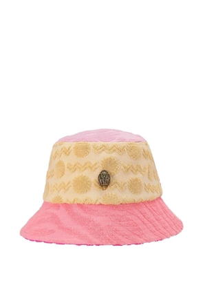 Kurt Geiger London Kensington terry-cloth patchwork bucket hat - Pink