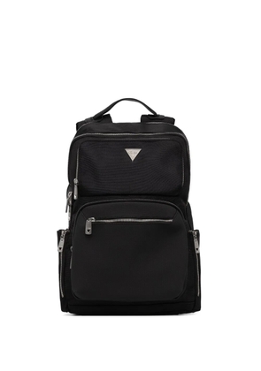 GUESS USA Berna logo-plaque multiple-pocket backpack - Black