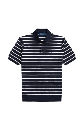 Polo Ralph Lauren striped rib-knit polo shirt - Blue