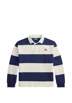 Polo Ralph Lauren striped embroidered rugby polo shirt - Blue