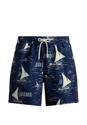 Polo Ralph Lauren sailboat-print swim trunks - Blue
