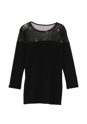 Limi Feu tattoo-printed panelled T-shirt - Black